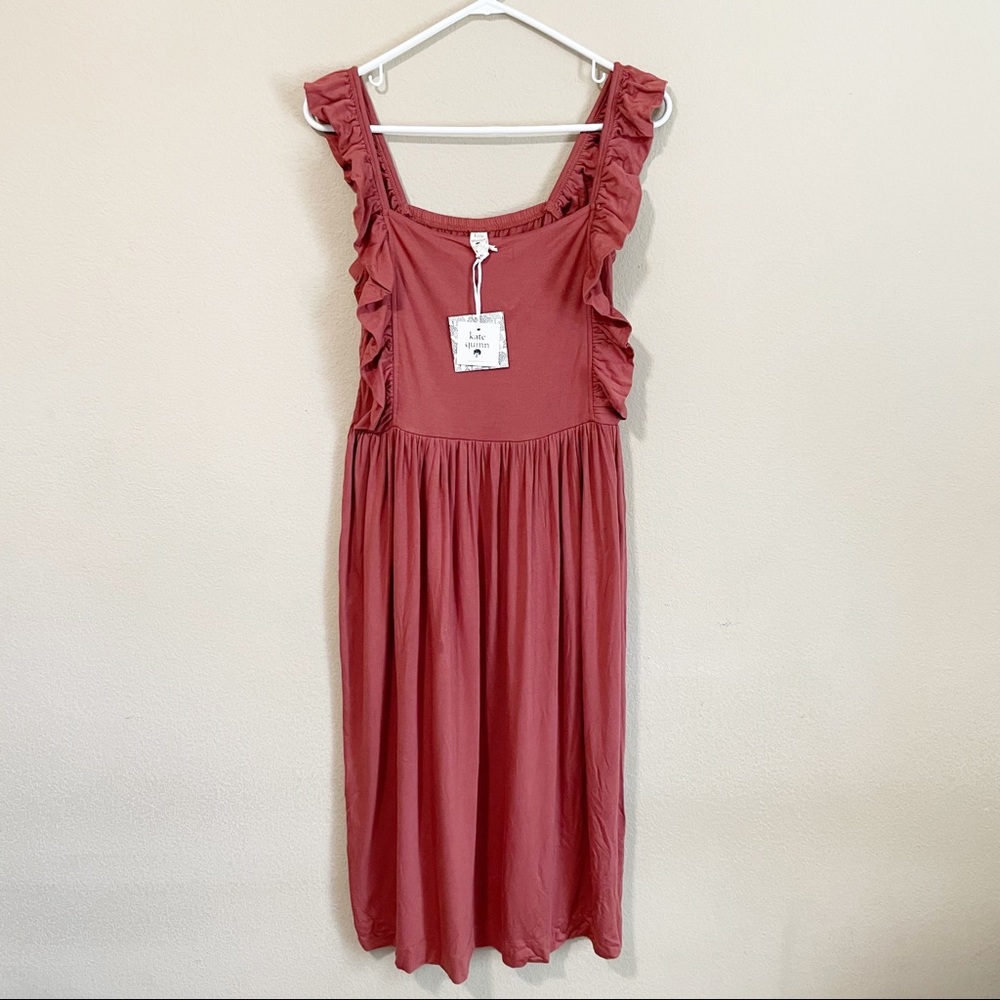 Women’s Ruffled Strap Midi Dress - Rose